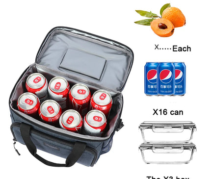 Sac Isotherme 13L Glacière Déjeuner Portable