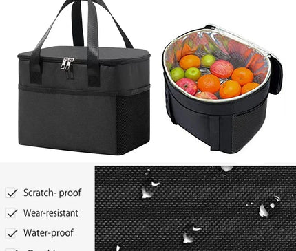 Sac Isotherme Toile Imprimée Initiale Dorée