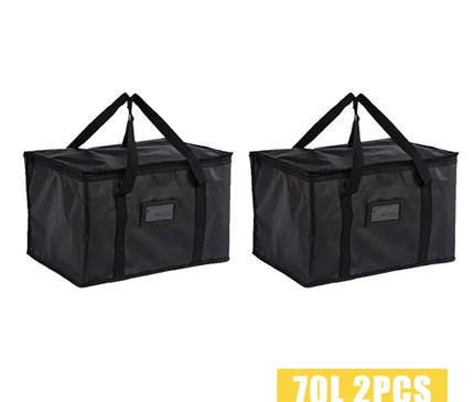 Lot de 2 Sacs Isothermes 70L Portables
