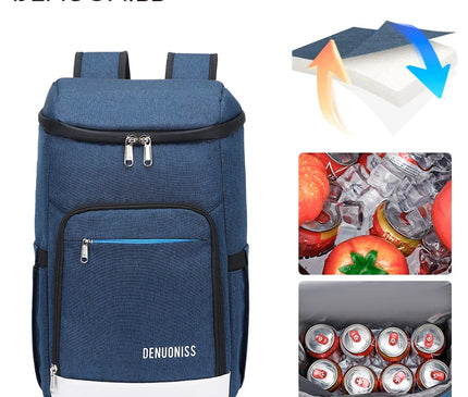 Sac Isotherme Dorsal Étanche pour Repas