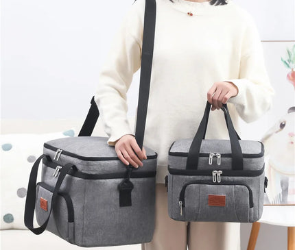 Sac Isotherme Bi-compartiment Épaule Main