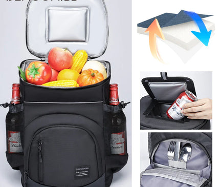 Sac Isotherme à Dos Réfrigérant 33L Portable