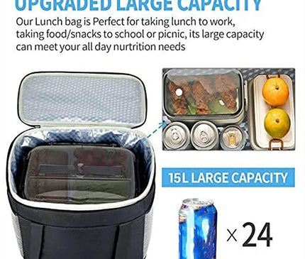 Sac Isotherme Rangement Pliable Zippé