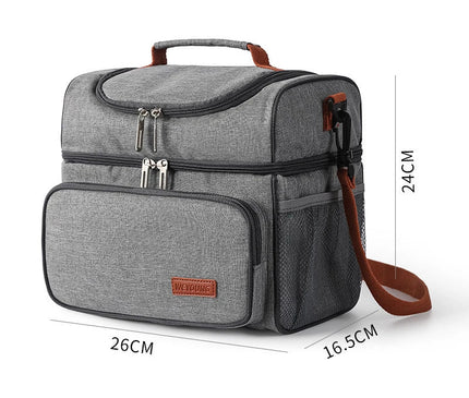 Sac Isotherme Double Compartiment Portable