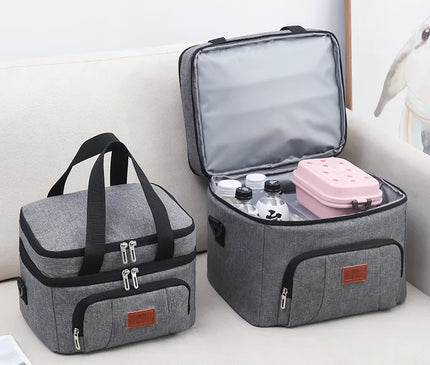 Sac Isotherme Portable Double Étages Floral