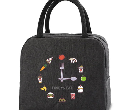 Sac Isotherme Design Horloge Alimentaire