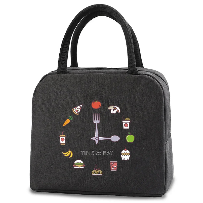 Sac Isotherme Design Horloge Alimentaire