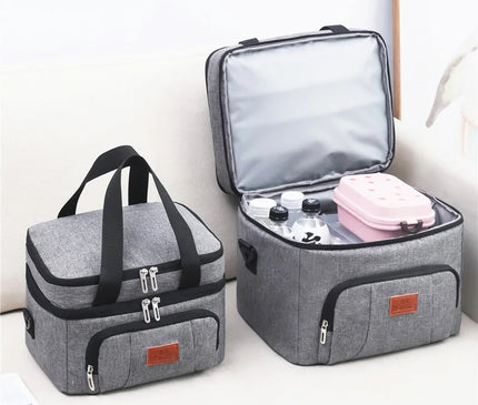 Sac Isotherme Bi-compartiment Épaule Main