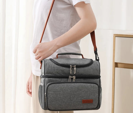 Sac Isotherme Portable Double Étages Floral