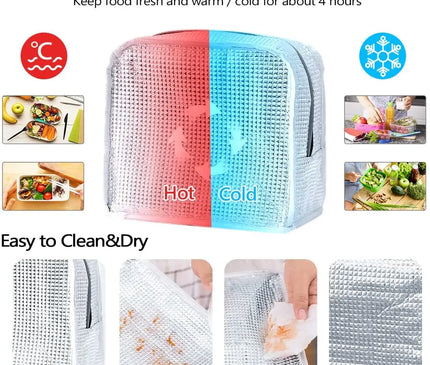 Sac Isotherme Design Horloge Alimentaire