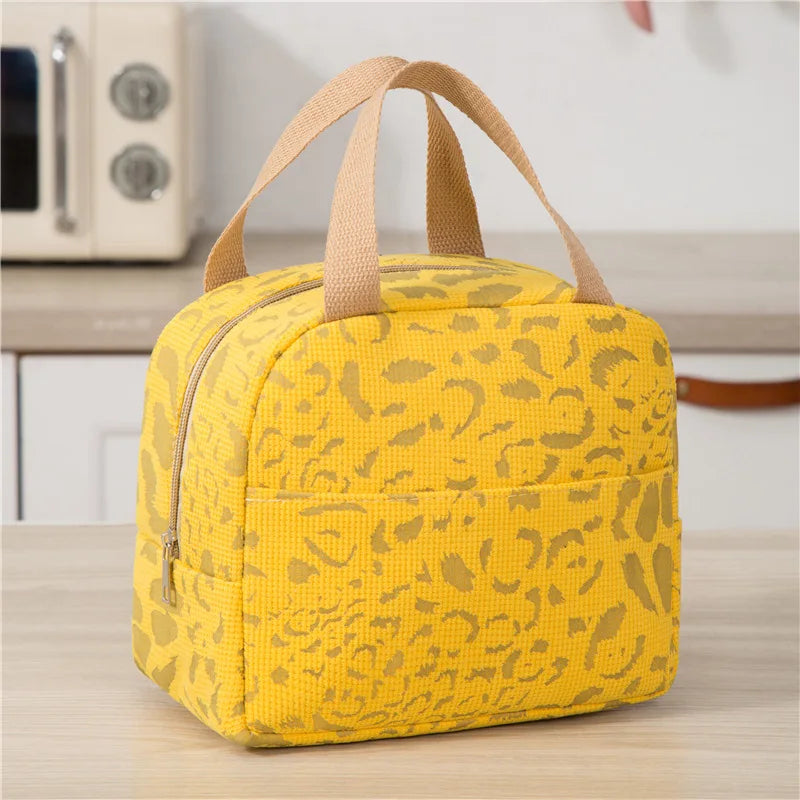 Sac Isotherme Compact Imprimé Jaune
