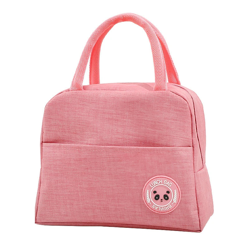 Sac Isotherme Rose Tissu Oxford