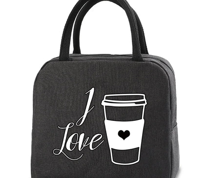 Sac Isotherme Toile Design Café