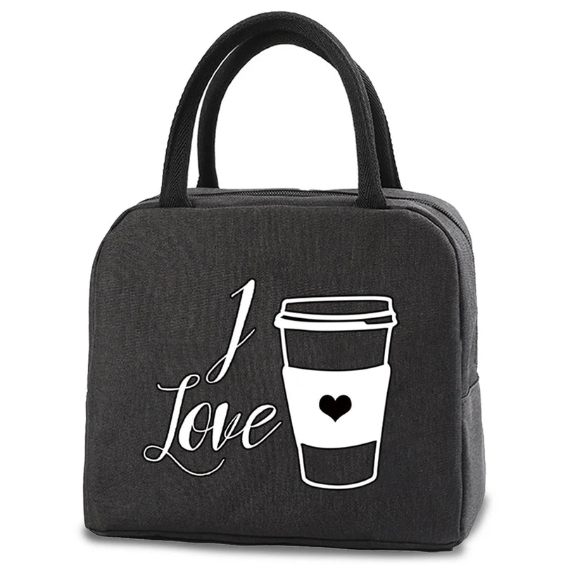 Sac Isotherme Toile Design Café