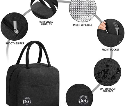 Sac Isotherme Déjeuner Imprimé Toile