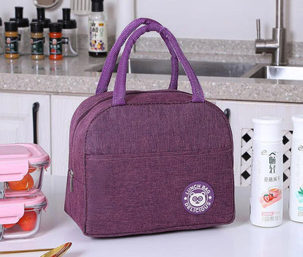 Sac Isotherme Violet Repas Portable