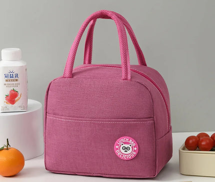 Sac Isotherme Rose pour Déjeuner